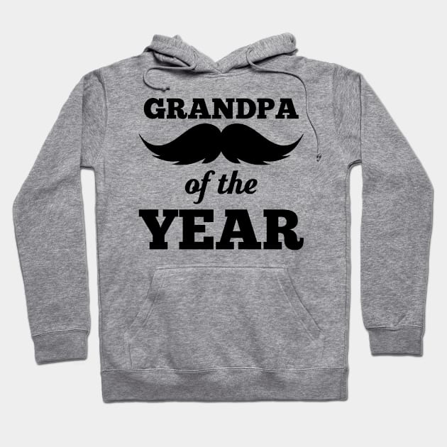 Grandpa Of The Year B Hoodie by teevisionshop